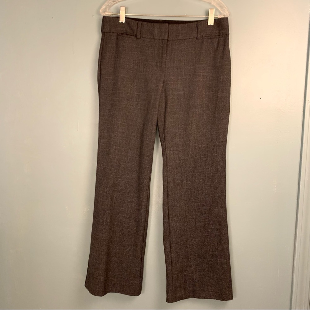 🤍 Ann Taylor Loft Grey Textured Pants Marisa Trouser 8P